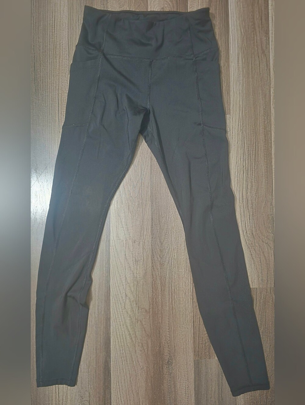 Black Active Leggings with Side Pockets